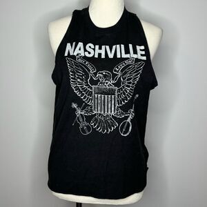 Madness Is- Black Nashville Graphic Tank Top